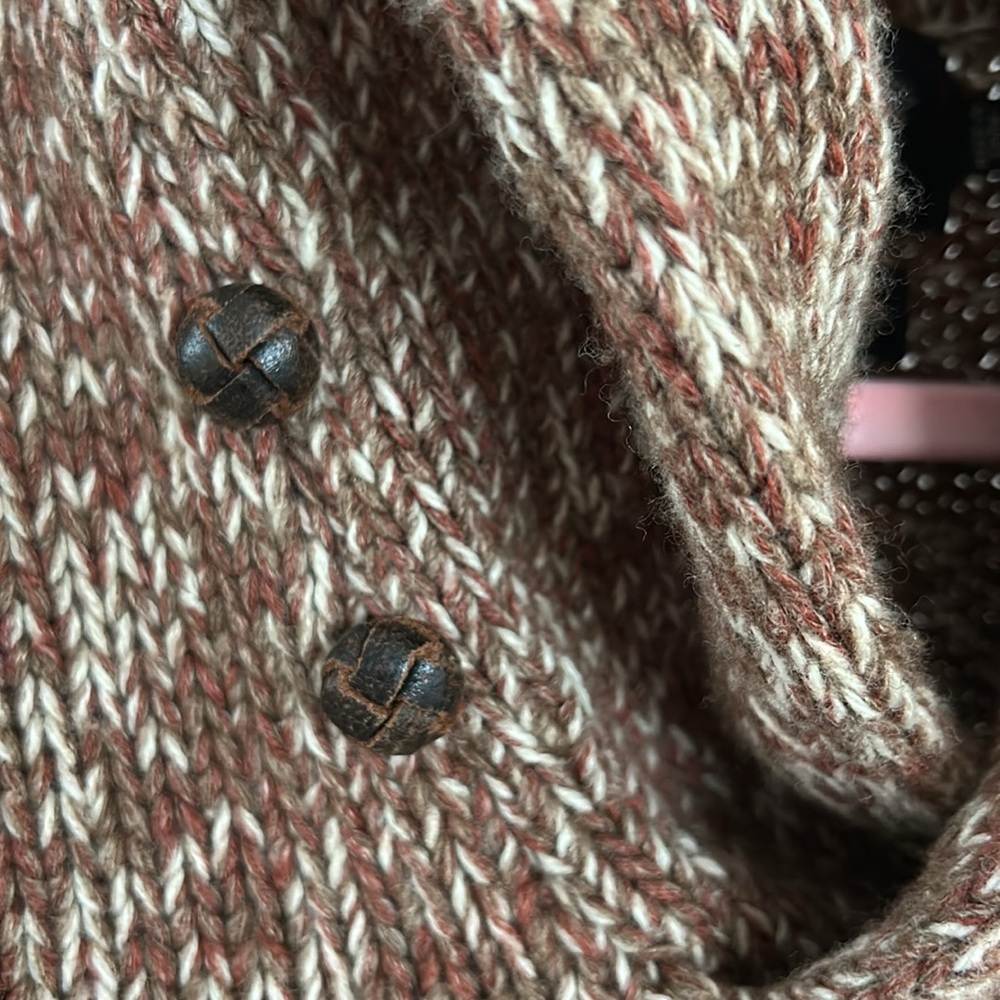 RRL men’s Marled yarn shawl collar sweater - Picture 4 of 7